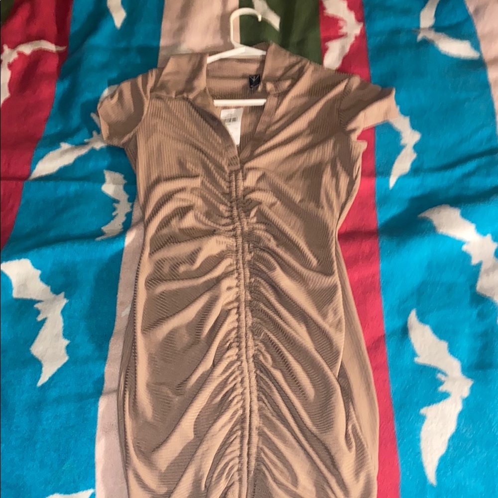 Windsor Blue Pink Sheath Mini Dress Notched Collar Cocktail
